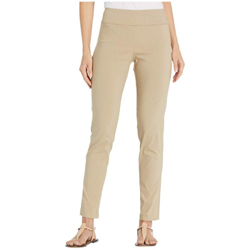 Elliot Lauren Control Stretch Pull-On Ankle Pants with Back Slit Detail