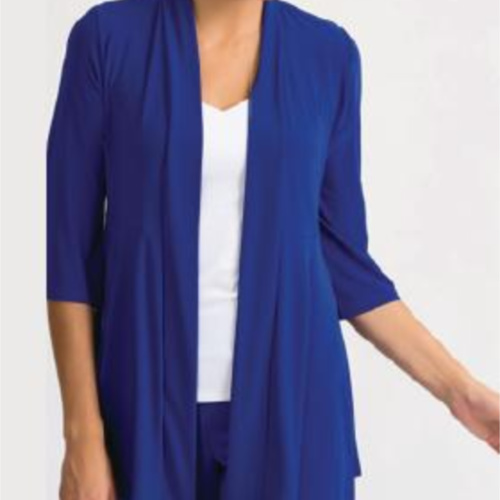 Joseph Ribkoff Long Line Cover up. Silky knit with a 4 way stretch