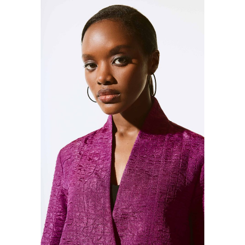 Joseph Ribkoff Textured Jacquard Trapeze Jacket at Helen Ainson