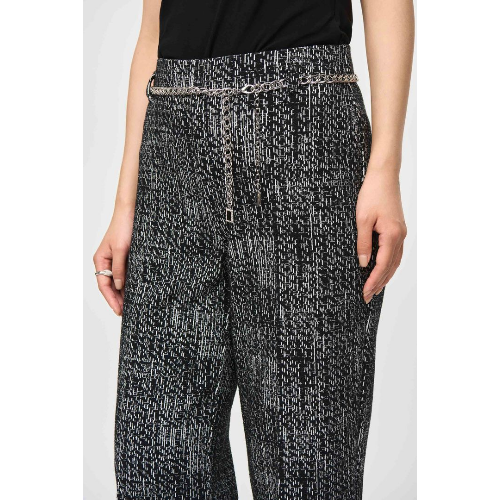 Joseph Ribkoff Tweed Knit Wide-Leg Pull-On Pants at Helen Ainson