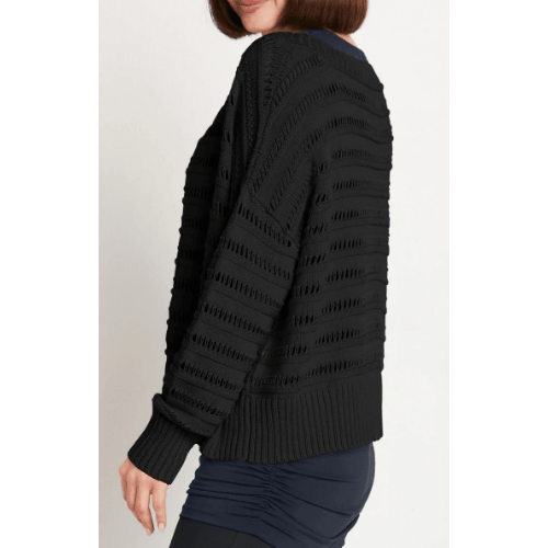 PLANET Pima Cotton Loomed Boatneck Sweater at Helen Ainson