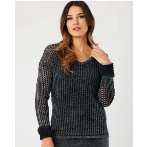 ANGEL Crochet V-Neck at Helen Ainson