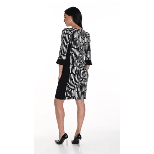 Frank Lyman Black/White Abstract Print Dress at Helen Ainson