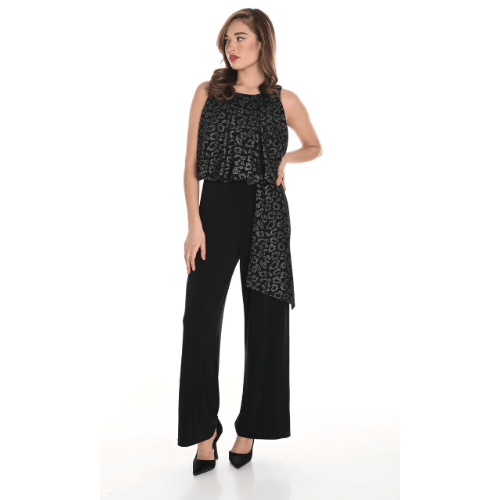 Frank Lyman Black/Gold Jumpsuit at Helen Ainson