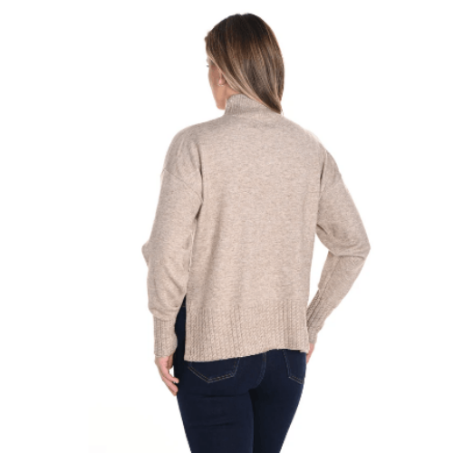 Frank Lyman Taupe Knit Sweater at Helen Ainson