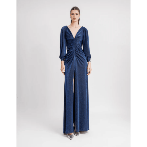 Gemy Maalouf Long Sleeve Gathered Gown at Helen Ainson