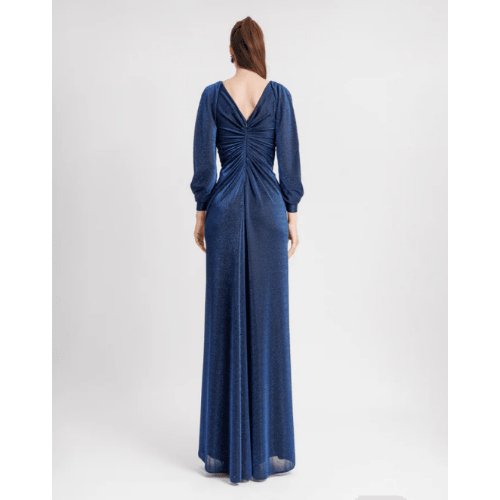 Gemy Maalouf Long Sleeve Gathered Gown at Helen Ainson