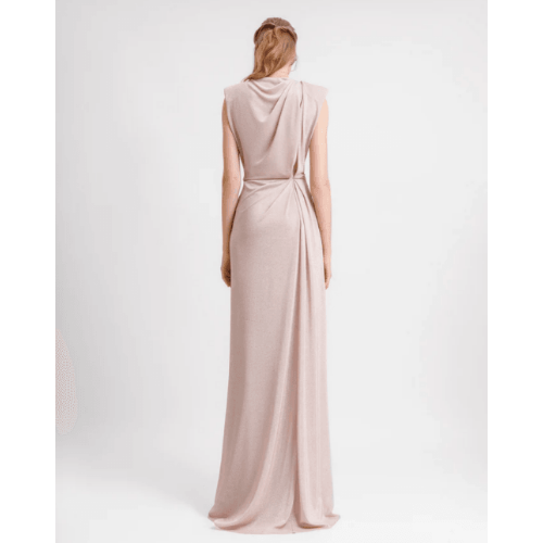 Gemy Maalouf V-neckline Gown With Waist Drapings at Helen Ainson