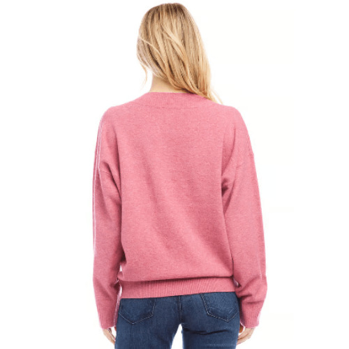 Karen Kane Oversized V-Neck Sweater at Helen Ainson