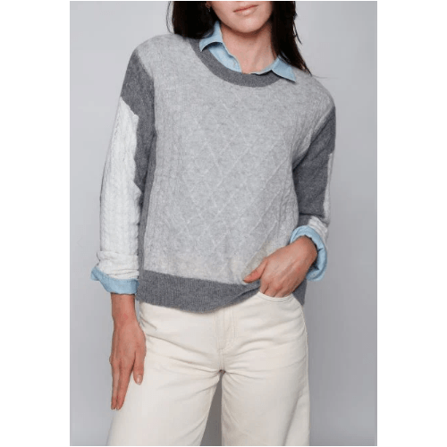 InCashmere Cashmere Cable Pullover at Helen Ainson