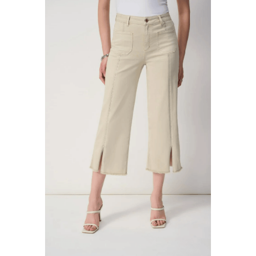 Joseph Ribkoff Culotte Jeans With Embellished Front Seam at Helen Ainson