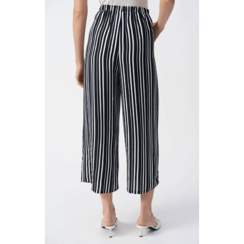 Joseph Ribkoff Woven Stripe Print Culotte Pants at Helen Ainson