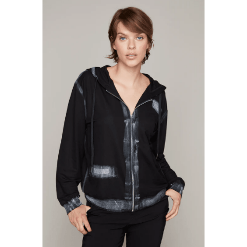 Carre Noir Loose Fit Hooded Jacket at Helen Ainson