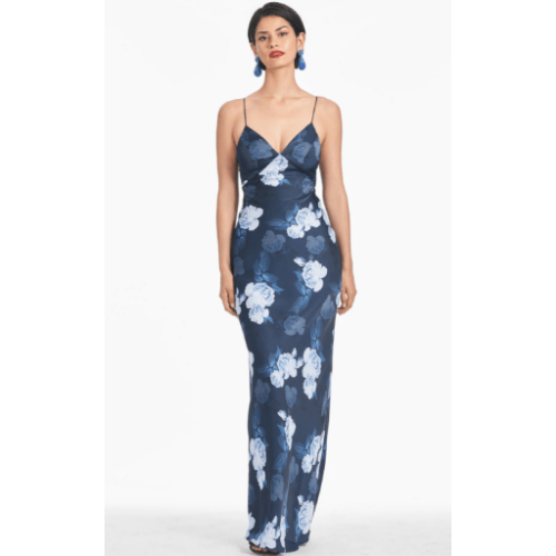 Sachin & Babi Alta Midnight Glacial Rose Gown at Helen Ainson