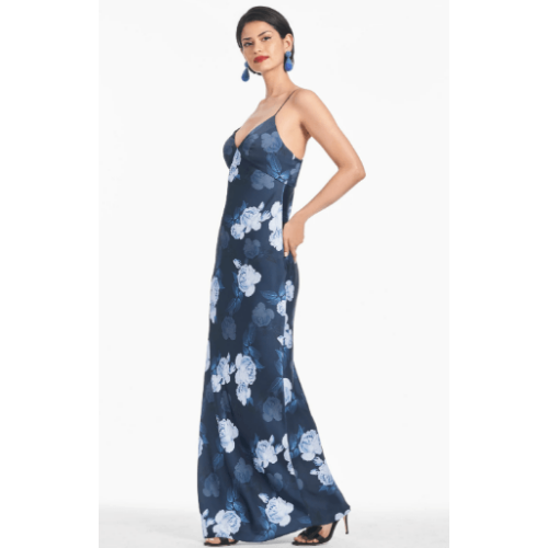 Sachin & Babi Alta Midnight Glacial Rose Gown at Helen Ainson